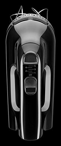 KitchenAid KHM512OB 5-Speed Hand Mixer, Onyx Black
