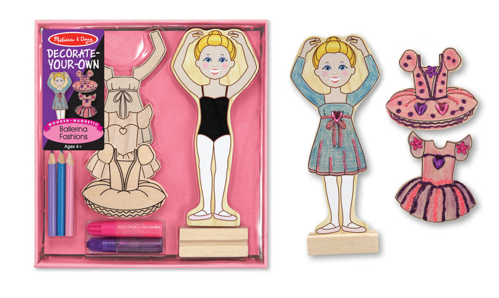 Melissa & Doug Magnetic Ballerina Fashions - DYO