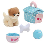 GUND Boo Dog House Playset Stuffed Animal Plush, 5 pieces