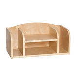 Guidecraft Low Desk Organizer Set - Book and Folder Storage Unit, Office and School Supplies Furniture