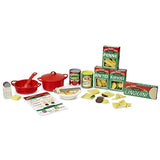 Melissa & Doug Bundle Includes 2 Items Slice Toss Salad Play Food Set with 52 Wooden and Felt Pieces Prepare Serve Pasta