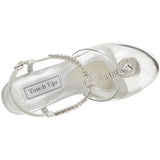 Touch Ups Women's Kristal Sandal,Silver,6 M