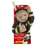 Melissa & Doug Firefighter Puppet with Detachable Wooden Rod for Animated Gestures