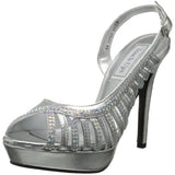 Touch Ups Women's Theresa Silver Metallic D'Orsay 5.5 M