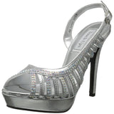 Touch Ups Women's Theresa Silver Metallic D'Orsay 9 M
