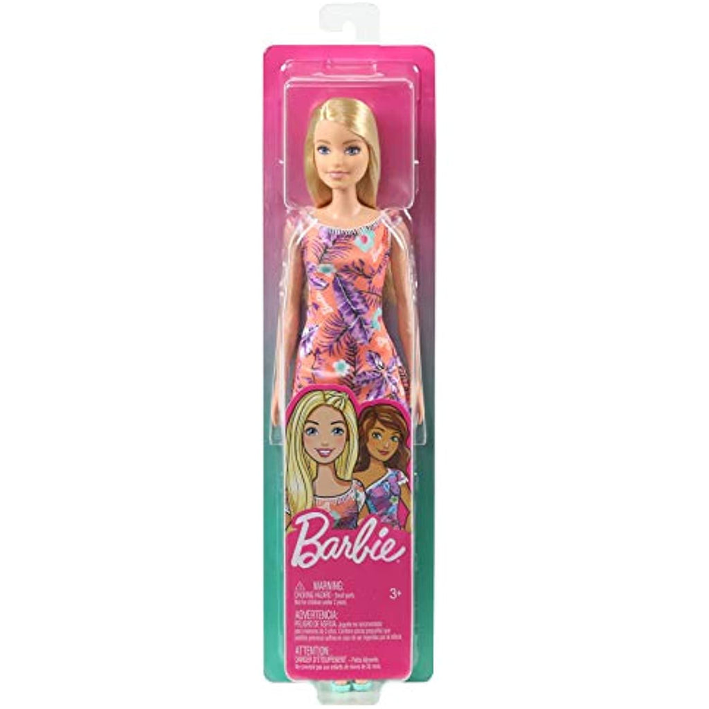 Barbie Beautiful Orange Flowery Dress by Mattel GHT24