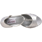 Dyeables Women's Makayla Sandal, Silver,6 M US