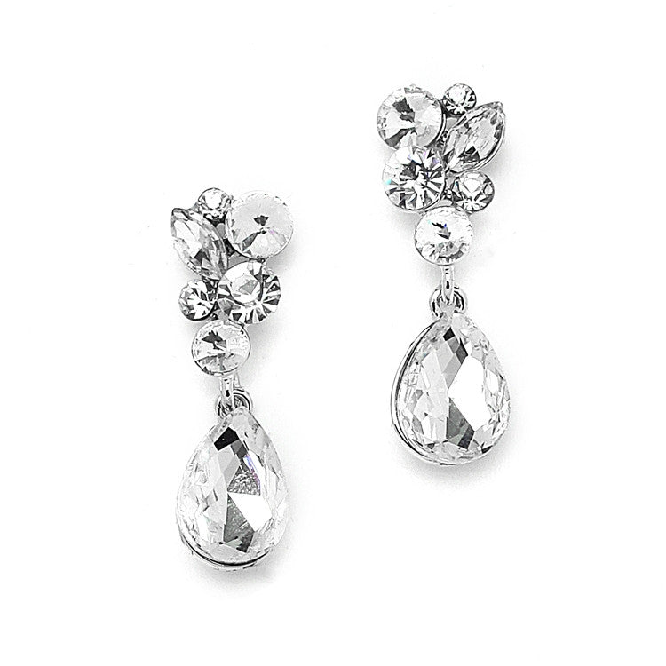 Crystal Bridal or Prom Earrings