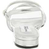 Dyeables Women's Palace Flat Sandal,Silver,4 M