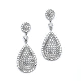 Luxurious Pave CZ Wedding Earrings 4197E