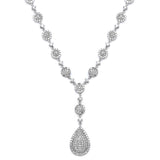 Luxurious Pave CZ Wedding Necklace 4197N