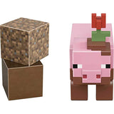 Minecraft Craft-A-Block Assortment Figures, Authentic Pixelated Video-Game Characters, Action Toy to Create, Explore and Survive, Collectible Gift for Fans Age 6 Years and Older