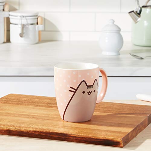 Enesco Pusheen by Our Name is Mud Polkadot Coffee Mug, 12 oz., Pink (4049392)