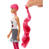 Barbie Color Reveal Doll with 7 Surprises: 4 Mystery Bags Contain Surprise Hair Piece, Skirt, Shoes & Earrings; Water Reveals Doll’s Look & Color Change on Bodice & Hair [Styles May Vary]