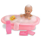 Melissa & Doug Bundle Includes 2 Items Mine to Love Mariana 12-Inch Poseable Baby Doll with Romper and Hat Mine to Love Baby Doll Bathtub and Accessories Set (6 pcs)