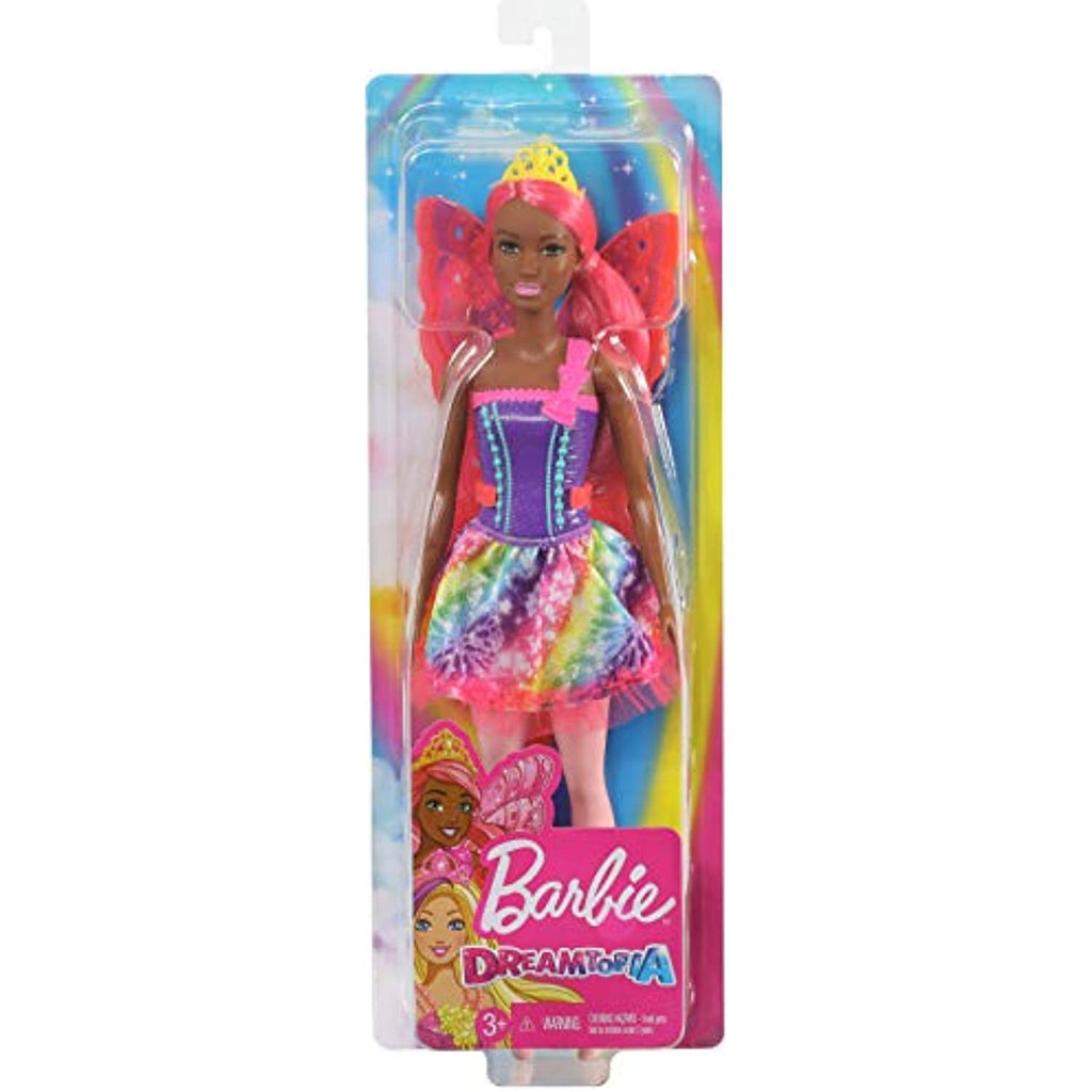 Barbie Dreamtopia Fairy Doll, 12-inch, with Pink Hair, Light Pink Legs & Wings, Gift for 3 to 7 Year Olds, Multi