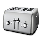 KitchenAid Kmt4115cu 4-Slice Toaster with Manual High-Lift Lever, Contour Silver