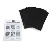Melissa & Doug Scratch Art Scratchboard - 50-Pack, Shimmering Gold on Black Background