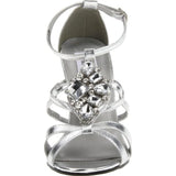 Dyeables Women's Heidi Manmade Slingback Sandal,Silver Metallic,7 B US