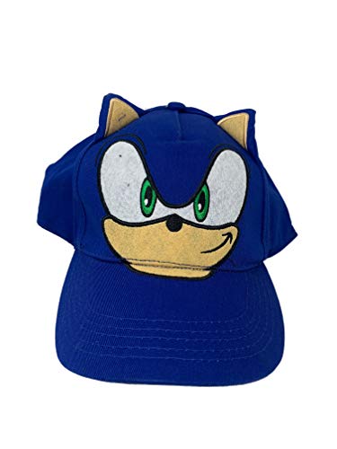 Sonic The Hedgehog Cartoon Game Cosplay Costume Adjustable Baseball Blue Cap for Little Boys Hat