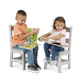 Melissa & Doug Wooden Chair Pair - Gray