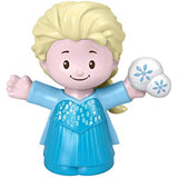 Bundle of 2 |Fisher-Price Little People Disney Princess, Parade Floats (Belle & Chip's + Elsa Frozen 2)