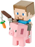 Minicraft Deluxe Mini Steve ON Saddled Pig Figure