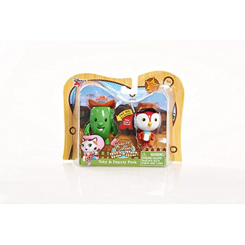 Disney Junior Sheriff Callie's Wild West Toby & Deputy Peck 2.5" Action Figur...