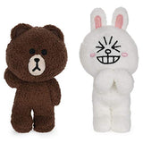 GUND LINE Friends Plush Stuffed Animal, Brown and Cony Set of 2, 4"