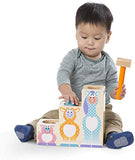 Melissa & Doug First Play Pound & Roll Stairs Wooden 3 Piece Baby Kids Hammer & Ball Toy