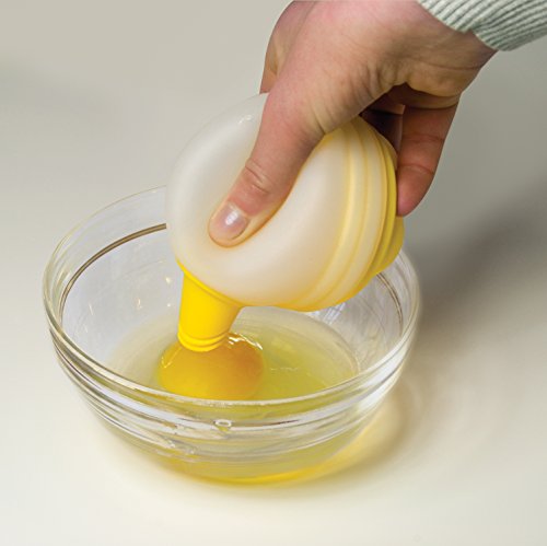 New Metro Design Yolk-O-Mizer Egg Separator with Pastry Brush, Yellow