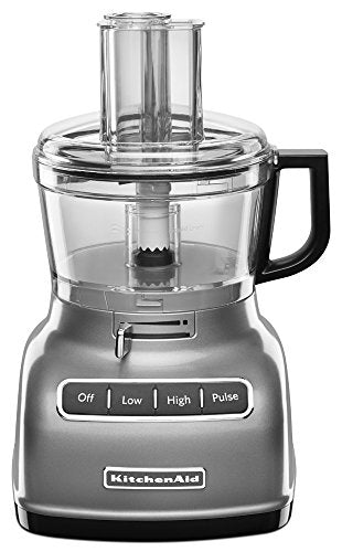 KitchenAid KFP0722CU 7-Cup Food Processor with Exact Slice System - Contour Silver