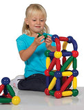 Guidecraft Better Builders 60 - Piece Magnetic Ball and Rod Construction Set, Stem Educational Building Toy