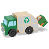 Melissa & Doug Wooden Garbage Truck & 1 Scratch Art Mini-Pad Bundle (04549)