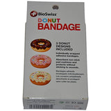 BioSwiss Novelty Bandages Self-Adhesive Funny First Aid, Novelty Gag Gift (24pc) (Donut)
