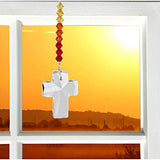 Woodstock Chimes DDCSU Rainbow Makers Crystal Suncatcher, Cross - Sunrise