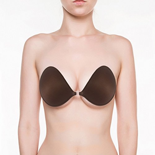 NuBra Feather-Lite Super Light Adhesive Bra (D, Chocolate)