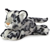 Aurora Bundle of 2 7.5" Floppy Beanbag Wildcat Stuffed Animals - Amazon Jaguar & Snow Leopard