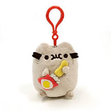 GUND Pusheen Snackable Chips Cat Plush Stuffed Animal Backpack Clip, Gray, 5"