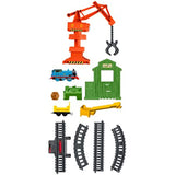 Thomas & Friends Trackmaster, Cassia Crane & Cargo Set, Motorized Toy Train Engines for Preschool Kids Ages 3 Years and Older