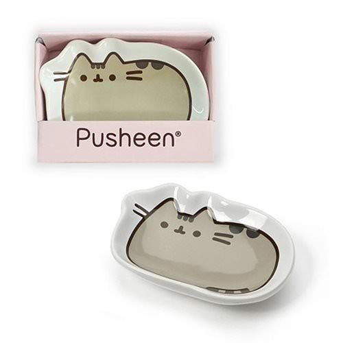 Enesco Pusheen by Our Name is Mud “Classic” Stoneware Dish, Multicolor, 4 Inches Trinket Tray
