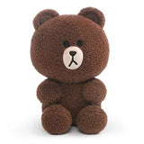 GUND Line Friends Brown Seated Plush Stuffed Animal Bear, Brown, 7"
