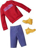 Barbie Clothes: 1 Outfit for Ken Doll Includes Malibu Sweatshirt, Long Shorts and Shoes, Gift for 3 to 8 Year Olds