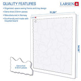 Larsen Puzzles Dinosaur Children's Educational Jigsaw Puzzle - 35 Piece Tray & Frame Style Puzzle - Exclusive Premium Hand Made Puzzles - Imported from Norway