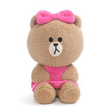 GUND Line Friends Choco Seated Plush Stuffed Animal Bear, Brown, 7"