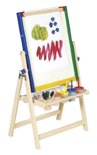 Guidecraft Harwood 4-In-1 Flipping Easels Floor Easel
