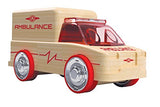 Automoblox Collectible Wood Toy Cars and Trucks—Mini S9 Police/X9 Fire/T900 Rescue 3-Pack (Compatible with other Mini and Micro Series Vehicles)