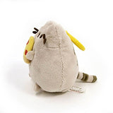 GUND Pusheen Snackable Pizza Cat Plush Stuffed Animal Backpack Clip, Gray, 5"