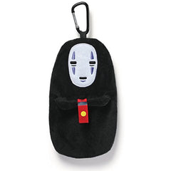 GUND Spirited Away No Face Stuffed Plush Backpack Clip Pouch, 8"