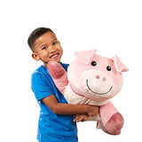 Melissa & Doug Cuddle Pig Jumbo Plush Stuffed Animal with Activity Card